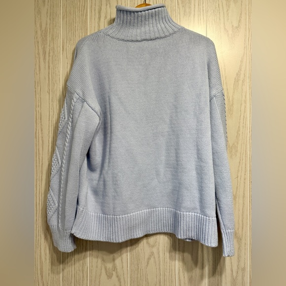 Haven Well Within Mock Neck Sweater XL Blue NWT - Picture 6 of 6
